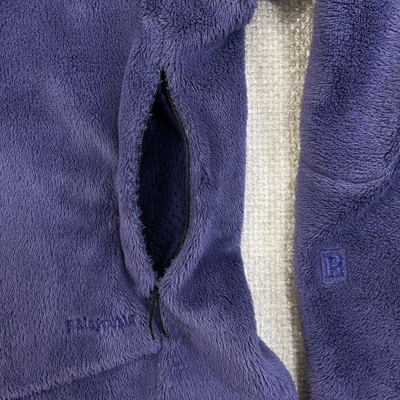 Patagonia Regulator Fleece Jacket Women's Small Purple Polartec Full Zip Fuzzy - Picture 7 of 11
